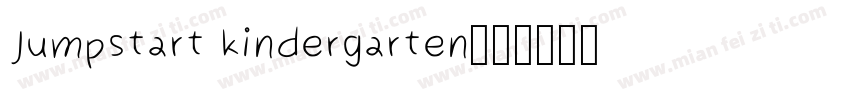 Jumpstart kindergarten字体转换